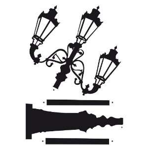  Crearreda CR 44101 Streetlamp Glow in the Dark Wall Decal 