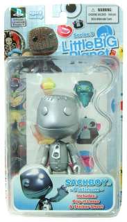 Little Big Planet 4 Figure Series 3 Sackboy Platinum  