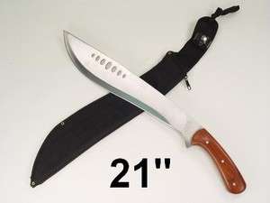 21 ROSEWOOD HANDLE MACHETE KNIFE blade sword ninja C18  