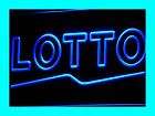 i409 b LOTTO Lottery OPEN Display Shop Neon Light Sign