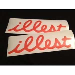  Jdm (2) Illest Stickers Decals (Color orange): Everything 