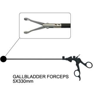 Gallbladder Forceps 5X330mm Laparoscopic Grasing Forceps Grasper 