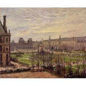   Carrousel Grey Weather Camille Pissarro Hand Paint