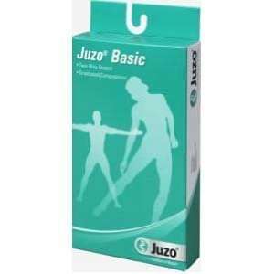Juzo Basic Thigh High Stocking, Full Foot Short Beige Silicone, Size 4 