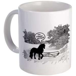  Freezin Friesian Pets Mug by CafePress: Kitchen & Dining