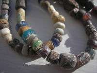 Exquisite Roman Glass Beads excavated calcified  