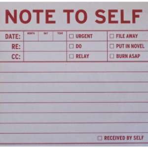 Note To Self Sticky Note Pad: Office Products