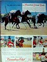 1955 Canadian Club WhiskyPakistan Stake Horse RaceAD  