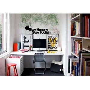 Steve Jobs Stay Hungry Stay Foolish Large Decal Great for Wall Art 