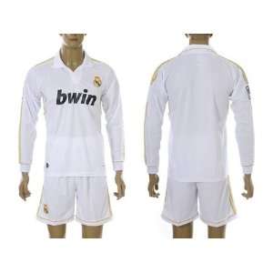   quality real madrid home long sleeve soccer jerseys soccer uniforms