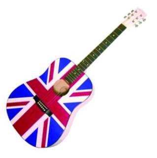 Main Street Union Jack Flag Dreadnought Acoustic Guitar  