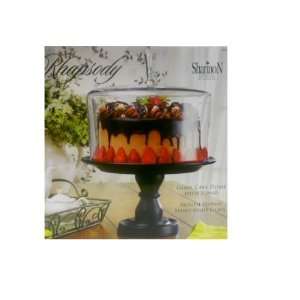  Shannon Rhapsody Glass Cake Dome with Stand Kitchen 