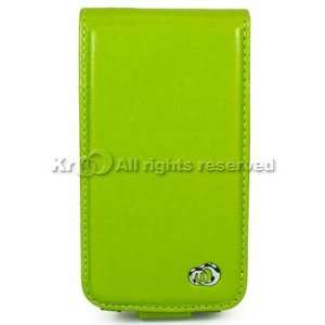  Kroo Green Leather Melrose Case for Apple iPhone 3G 8GB 