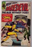 DAREDEVIL #3 MARVEL COMICS STAN LEE 1964 OWL SILVER AGE  