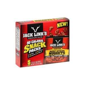 Jack Links Premium Cuts Beef Steak Nuggets, 50 Calorie Snack Packs 