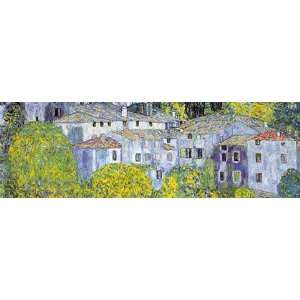  Church at Cassone by Gustav Klimt 20x8: Home & Kitchen