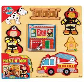  Shure Chunky World Fire Dept. Puzzy Book: Toys & Games