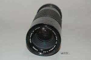 CANON FD 100 200MM F5.6 ZOOM LENS  