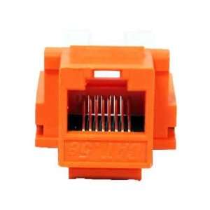  SF Cable, CAT5E Punch Down 110 Type Keystone Jack ORANGE 