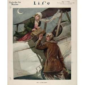  1919 Cover Life Paul C. Stahr Aviators Night Flight 