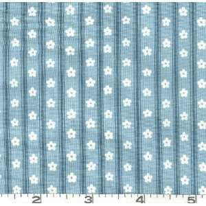  45 Wide Rose Valley Stripe Teal Fabric By The Yard: Arts 