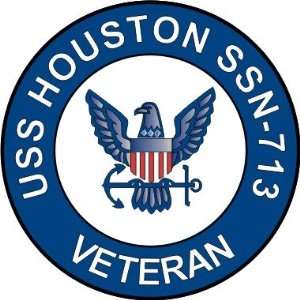  US Navy USS Houston SSN 713 Ship Veteran Decal Sticker 3.8 