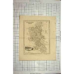   GRAY ANTIQUE MAP c1790 c1900 BUCKINGHAMSHIRE ENGLAND
