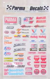 Parma Off Road Sponsor Decal Sheet  