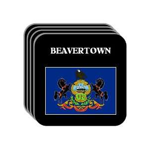 US State Flag   BEAVERTOWN, Pennsylvania (PA) Set of 4 Mini Mousepad 