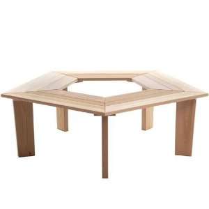  All Things Cedar 5 Sided Tree Bench   Brown: Home 