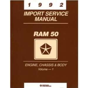    1992 DODGE RAM 50 TRUCK Shop Service Repair Manual Book Automotive