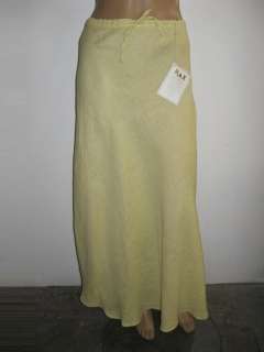 FLAX LINEN ARTSY MAXI GATSBY SKIRT CHOOSE COLOR & SIZE  