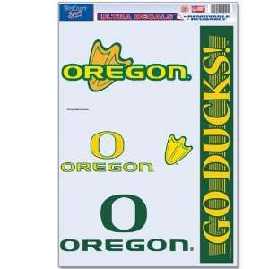   Oregon Ducks Decal Sheet Car Window Stickers Cling