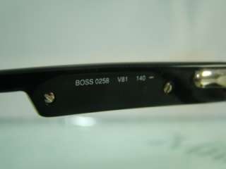   BOSS 0258 V81 Dark Ruthenium Black Spectacle Eyeglasses Frames Size 53