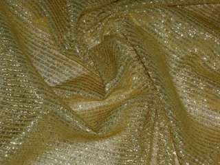 GOLD METALLIC FABRIC SPECIALTY GOLD LAME FABRIC 2Way stretch 1of a 
