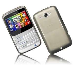   Clear Rubber Gel Skin Case for HTC Cha Cha: Cell Phones & Accessories
