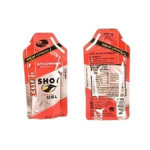  CLIF Bar Shot Energy Gel Strawberry, 1.2 OZ (24 pack 