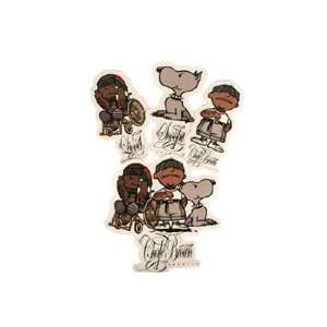  Shortys Chale Brown Sticker 4 Pack: Sports & Outdoors