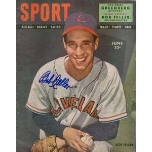  Bob Feller Autographed Sport Magazine June 1947 Sports 