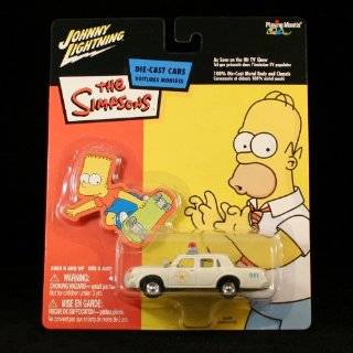 CHIEF WIGGUMS POLICE CRUISER The Simpsons 2003 Johnny Lightning Die 
