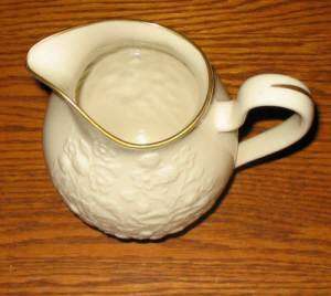 Lenox China Cream & Gold Blackberry Collection Pitcher  