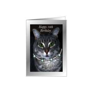  18th Happy Birthday ~ Spaz the Cat Card: Toys & Games