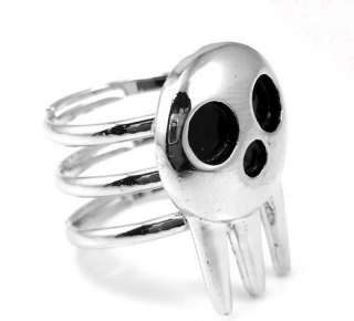 Anime Soul Eater Death The Kid Cosplay Ring Silver 