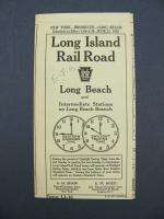 Long Island Railroad LI RR Timetable 1935 NY Long Beach Public PTT TT 