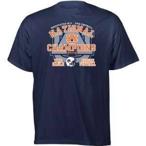   2010 BCS National Champions Auburn Football T Shirt