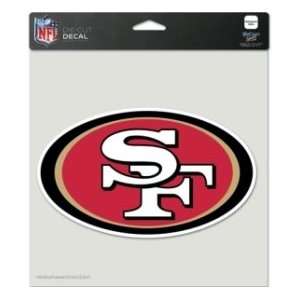  San Francisco 49ers Die Cut Decal   8x8 Color Sports 