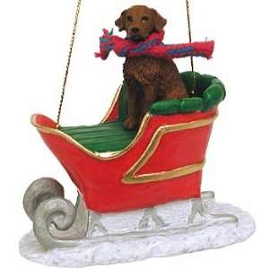  Chessie in a Sleigh Christmas Ornament: Home & Kitchen