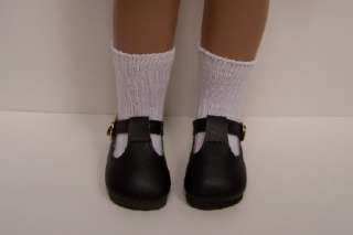 WHITE Solid T Strap Tstraps Doll Shoes FOR 16  17 Sasha♥  