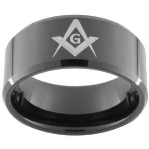   Tungsten Carbide Ring with One(1) Master Mason image Size 12 Jewelry