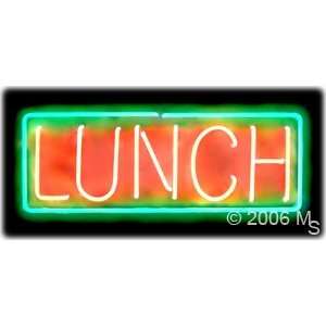 Neon Sign   Lunch   Large 13 x 32  Grocery & Gourmet 
